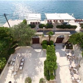 10 bedroom waterfront villa with pool near Dobrota, Kotor Bay, sleeps 22